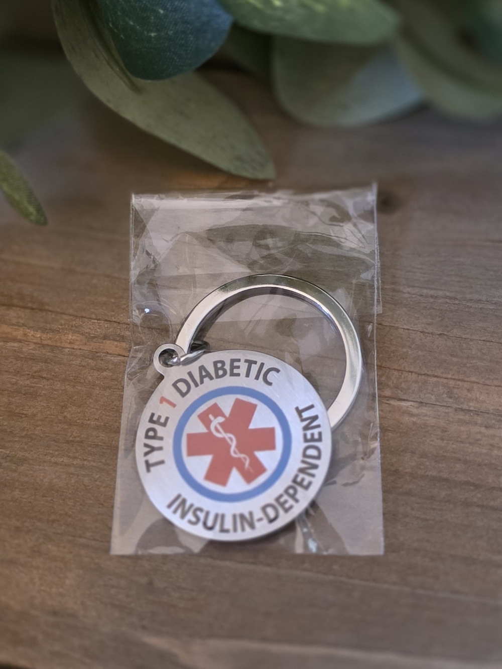 I Have Diabetes Keychain, Medical Alert Keychain, Diabetic Gift, Emergency ID Ac